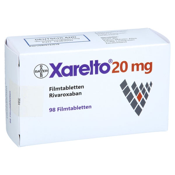 Xarelto 20 Mg Filmtabletten 98 St