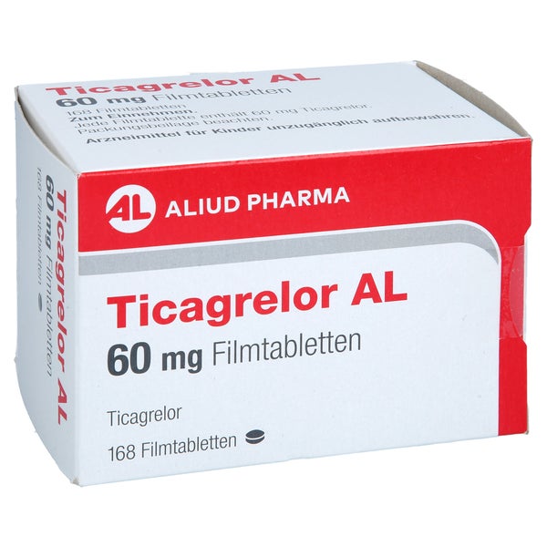 Ticagrelor Al 60 Mg Filmtabletten 168 St