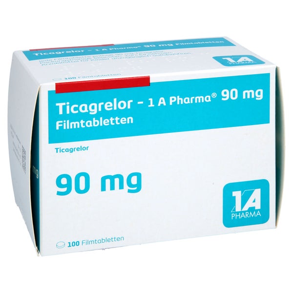 Ticagrelor-1a Pharma 90 Mg Filmtabletten 100 St