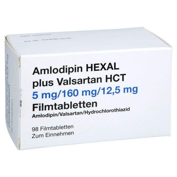 Amlodipin Hexal Plus Valsartan Hct 5mg/160mg/12,5 98 St