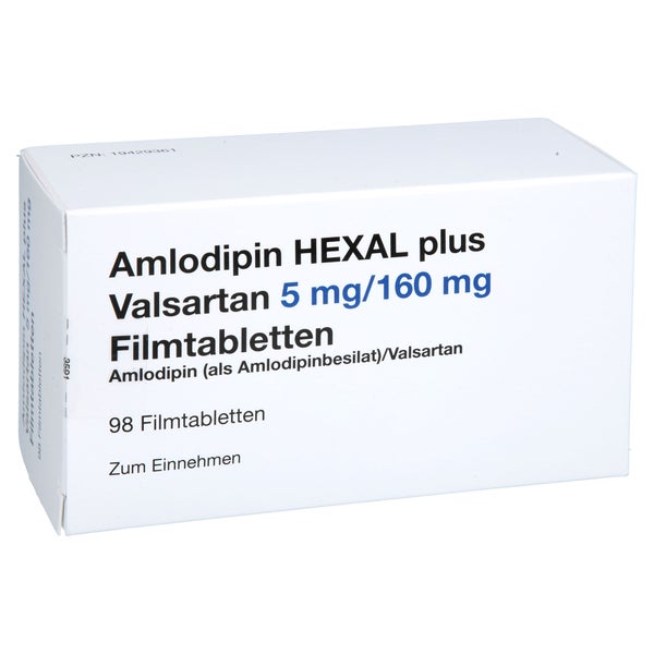 Amlodipin Hexal Plus Valsartan 5mg/160mg Filmtab. 98 St