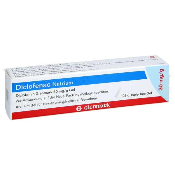 Diclofenac Glenmark 30 Mg/g Gel 25 g