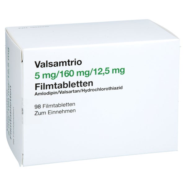 Valsamtrio 5 Mg/160 Mg/12,5 Mg Filmtabletten 98 St