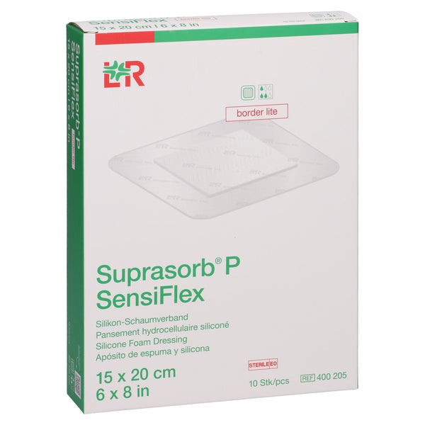 Suprasorb P Sensiflex Border Lite 15x20cm 10 St