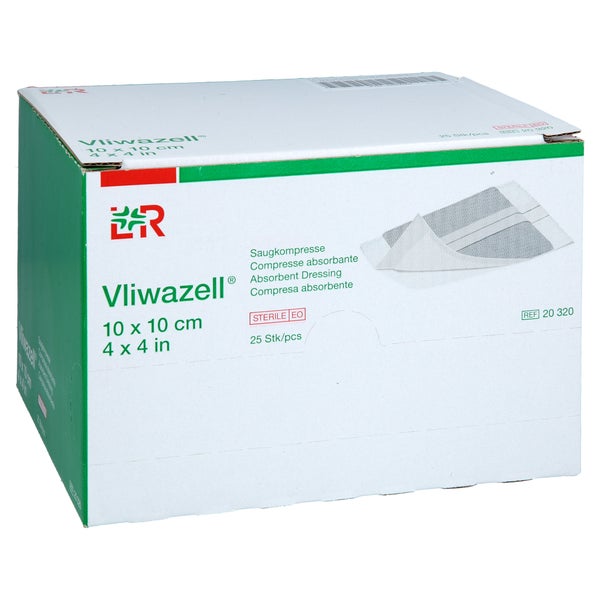 Vliwazell Saugkompressen Steril 10x10 Cm 25 St