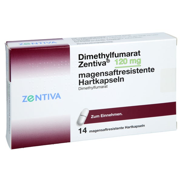 Dimethylfumarat Zentiva 120 Mg Magensaftr.hartk. 14 St