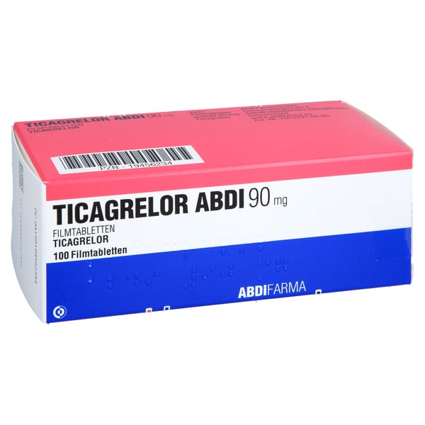 Ticagrelor Abdi 90 Mg Filmtabletten 100 St