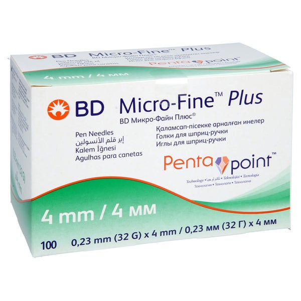 Bd Micro-fine+ 4 Pen-nadeln 0,23x4 Mm 100 St
