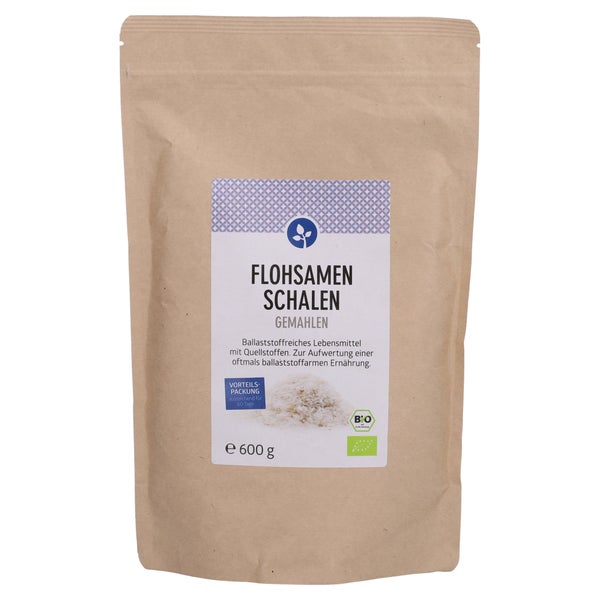 Flohsamenschalen Gemahlen Bio 600 g