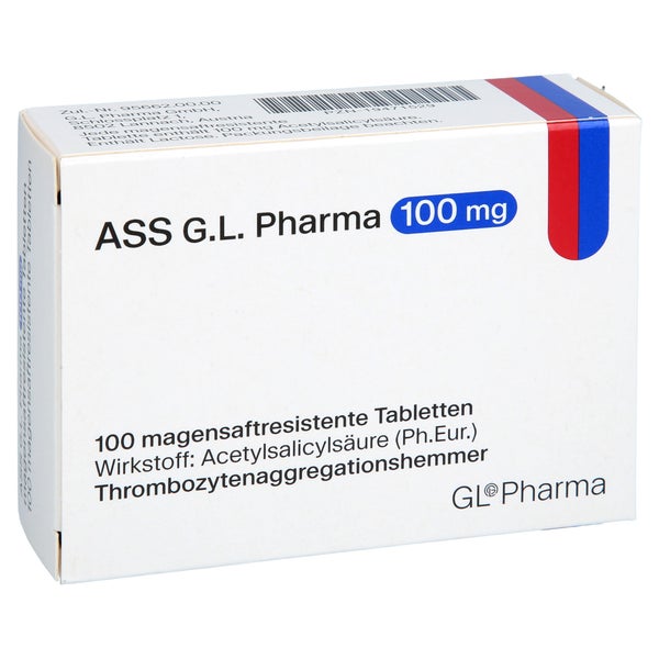 Ass G.l. Pharma 100 Mg Magensaftres.tabletten 100 St