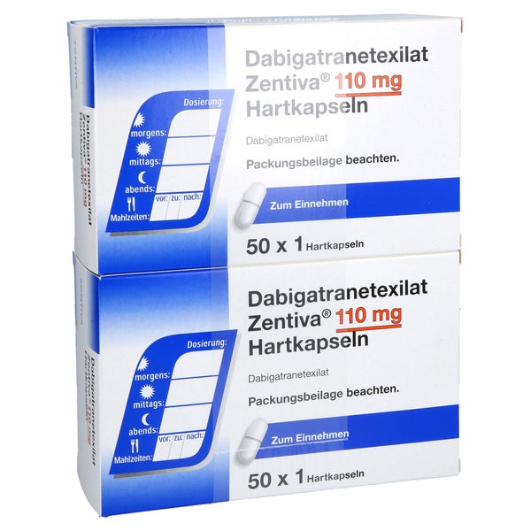 Dabigatranetexilat Zentiva 110 Mg Hartkapseln 100 St