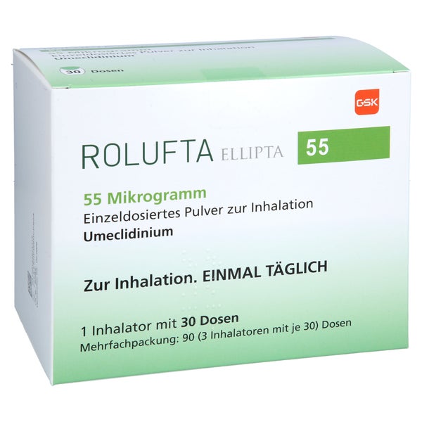 Rolufta Ellipta 55 µg Einzeldos.plv.z.inhal.30 Ed 3 St