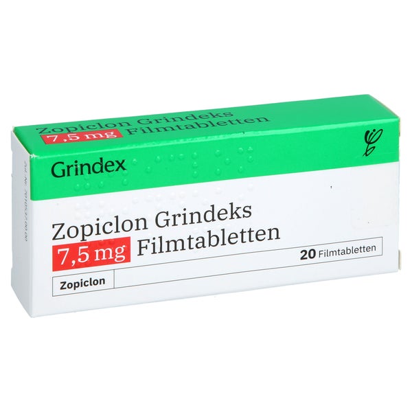 Zopiclon Grindeks 7,5 Mg Filmtabletten 20 St