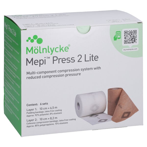 Mepi Press 2 Lite Komp.sys.10cm Knöchelumf.18-32cm 6 St