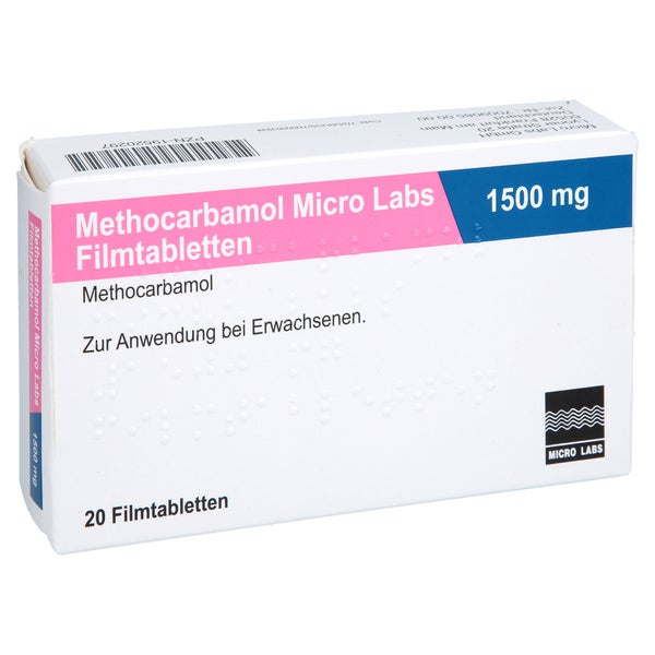 Methocarbamol Micro Labs 1500 Mg Filmtabletten 20 St