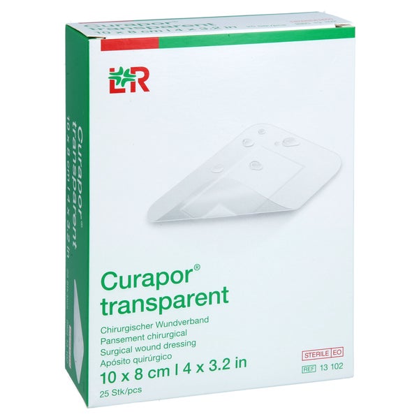 Curapor Wundverband Steril Transparent 8x10 Cm 25 St