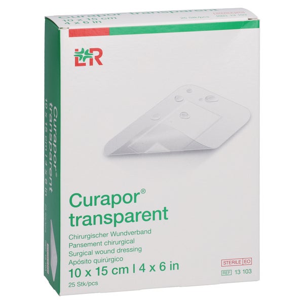Curapor Wundverband Steril Transparent 10x15 Cm 25 St