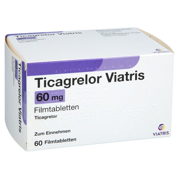 Ticagrelor Viatris 60 Mg Filmtabletten 60 St