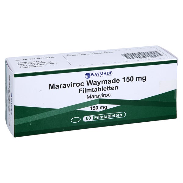 Maraviroc Waymade 150 Mg Filmtabletten 60 St