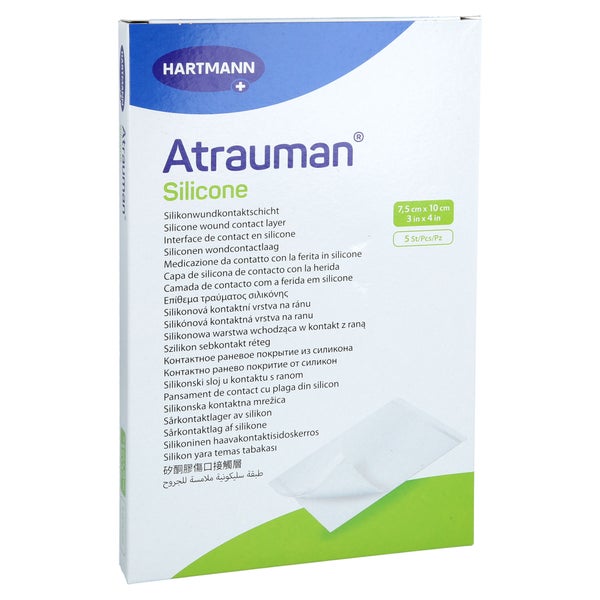 Atrauman Silicone Steril 7,5x10 Cm Kompressen 5 St
