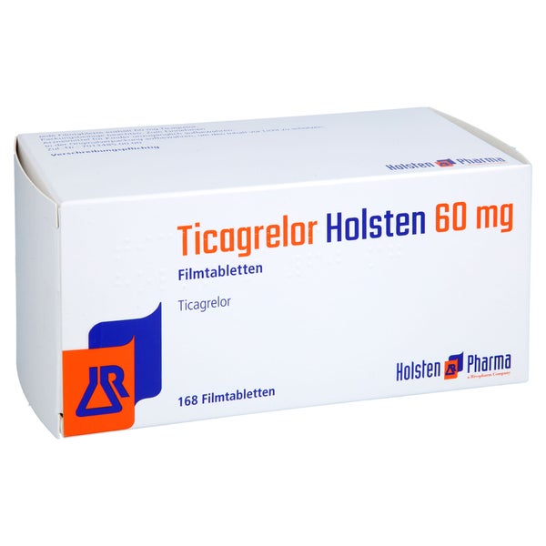 Ticagrelor Holsten 60 Mg Filmtabletten 168 St
