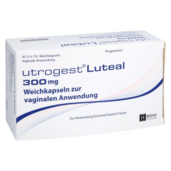 Utrogest Luteal 300 Mg Weichkaps.z.vaginal.anwend. 45 St