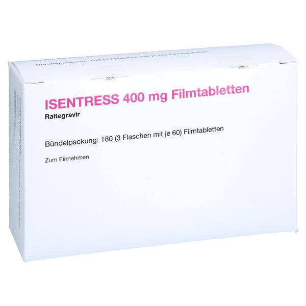Isentress 400 Mg Filmtabletten 180 St