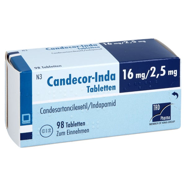 Candecor-inda 16 Mg/2,5 Mg Tabletten 98 St