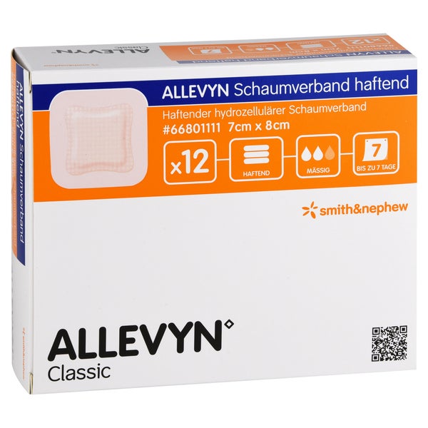 Allevyn Schaumverband 7x8 Cm Haftend 12 St
