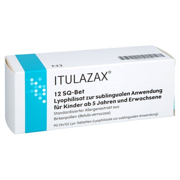 Itulazax 12 Sq-bet Lyophil.z.subl.anw.kind.ab5+erw 90 St