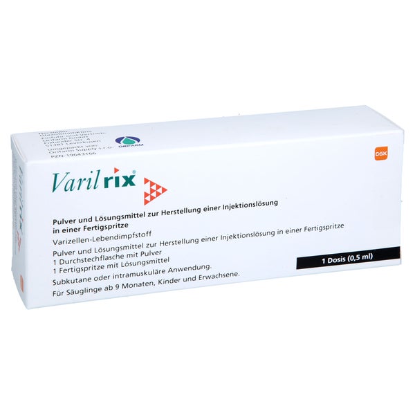 Varilrix Fertigspritze Plv.u.lm Z.her.e.inj.-lsg. 1 St