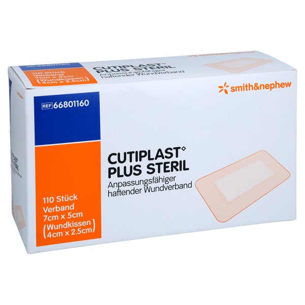 Cutiplast Plus Steril 5x7 Cm Verband 110 St