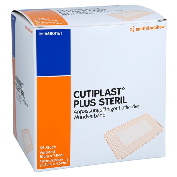 Cutiplast Plus Steril 7,8x10 Cm Verband 55 St