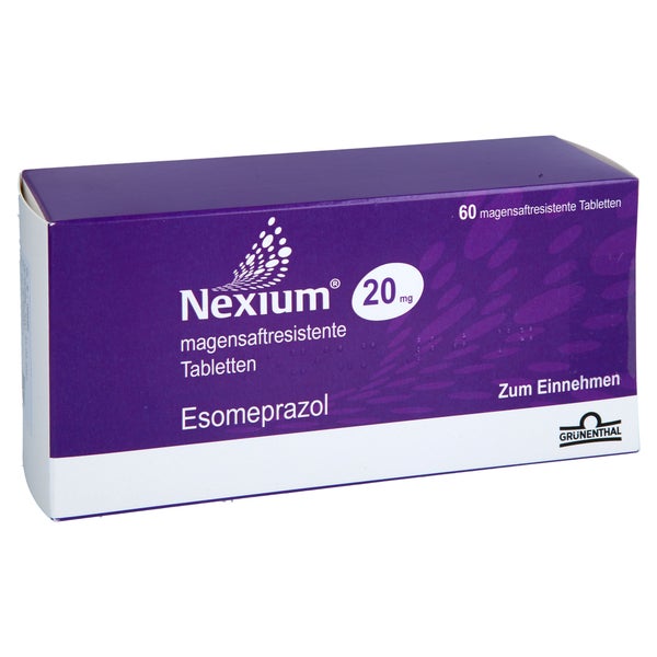 Nexium 20 Mg Magensaftresistente Tabletten 60 St