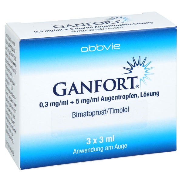 Ganfort 0,3 Mg/ml + 5 Mg/ml Augentropfen 3X3 ml