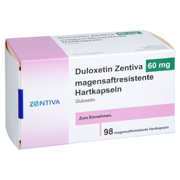 Duloxetin Zentiva 60 Mg Magensaftres.hartkapseln 98 St