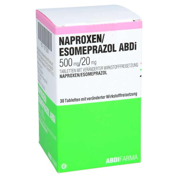 Naproxen/esomeprazol Abdi 500 Mg/20 Mg Tvw 30 St
