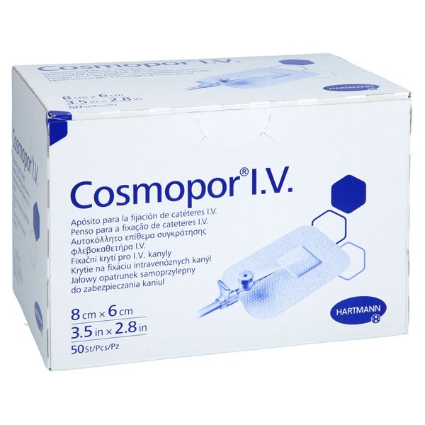 Cosmopor I.v. Kanülenfixierverband 6x8 Cm 50 St