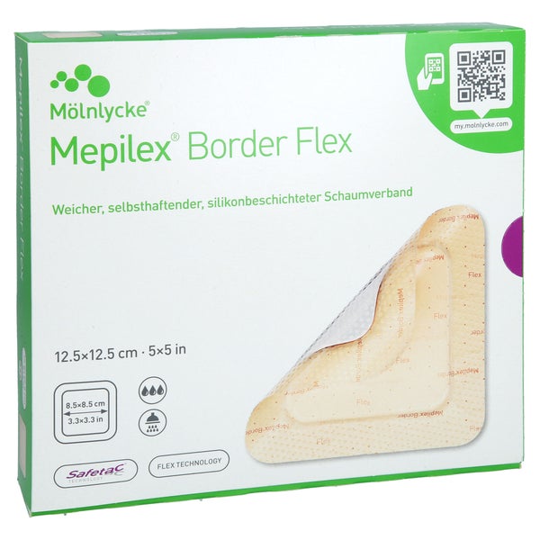 Mepilex Border Flex Schaumverb.haft.12,5x12,5 Cm 10 St