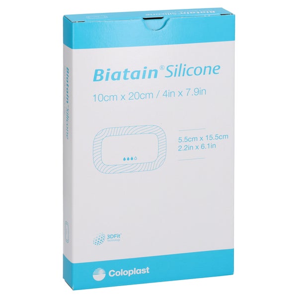 Biatain Silicone Schaumverband 10x20 Cm 5 St