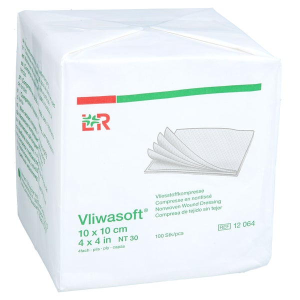 Vliwasoft Vlieskompressen Unsteril 10x10 Cm 4l. 100 St