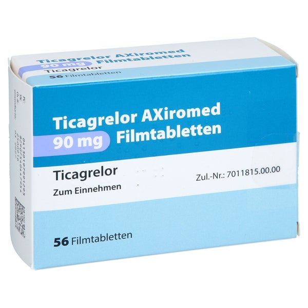 Ticagrelor Axiromed 90 Mg Filmtabletten 56 St