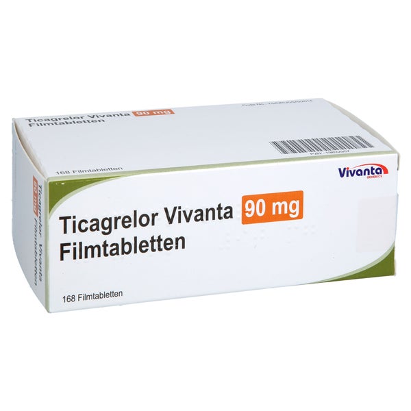 Ticagrelor Vivanta 90 Mg Filmtabletten 168 St