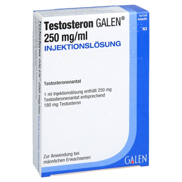 Testosteron Galen 250 Mg/ml Injektionslösung 5X1 ml