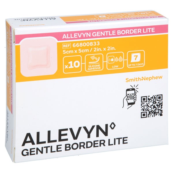 Allevyn Gentle Border Lite 5x5 Cm Schaumverb. 10 St