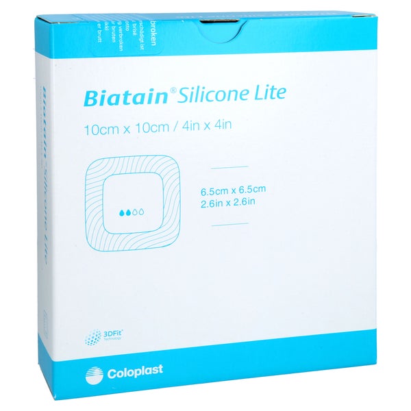 Biatain Silicone Lite Schaumverband 10x10 Cm 10 St