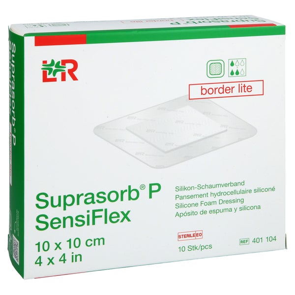 Suprasorb P Sensiflex Border Lite 10x10cm 10 St