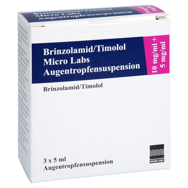 Brinzolamid/timolol Micro Labs 10+5 Mg/ml At-susp. 3X5 ml