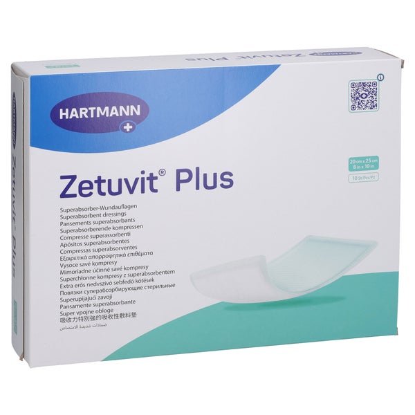 Zetuvit Plus Extrastarke Saugkompr.steril 20x25 Cm 10 St