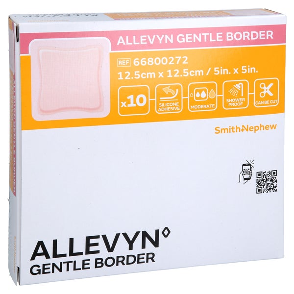 Allevyn Gentle Border 12,5x12,5 Cm Schaumverb. 10 St